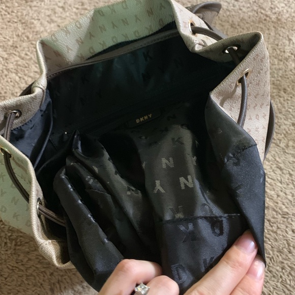 DKNY leather back pack main image 5